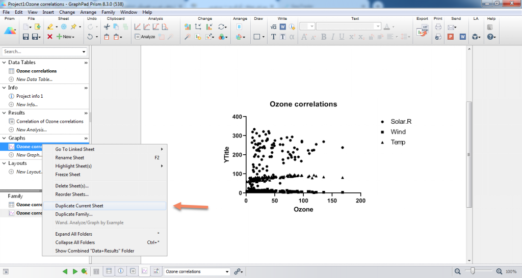 how to calculate correlation coefficient in graphpad