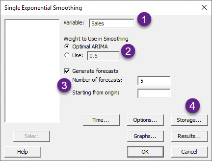 Single Exponential Smoothing