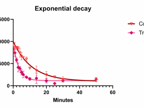 ویدئو. آموزش Nonlinear regression – one phase exponential decay گراف پد