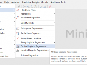 رگرسیون لجستیک ترتیبی Ordinal Logistic Regression در نرم‌افزار Minitab